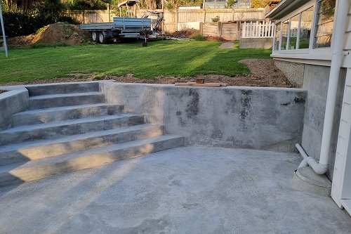 Courtyard completed.